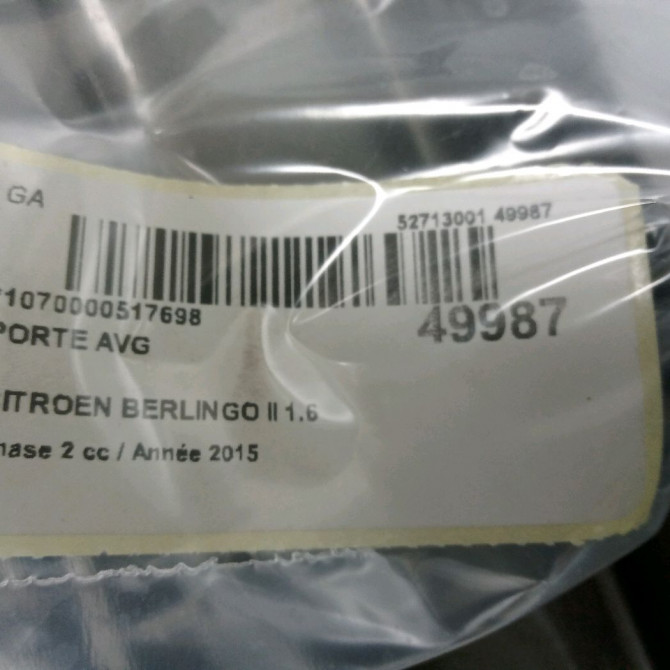 Porte avant gauche occasion CITROEN BERLINGO II Phase 2 02-2012->09-2015 1.6 HDI 115ch 3
