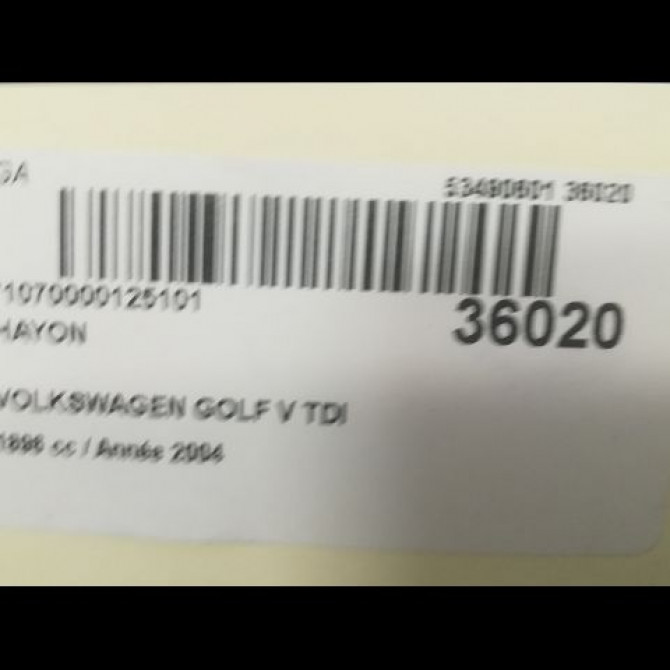 Hayon occasion VOLKSWAGEN GOLF V Phase 1 11-2003->10-2008 1.9 TDI 90ch 1K6827025H 3