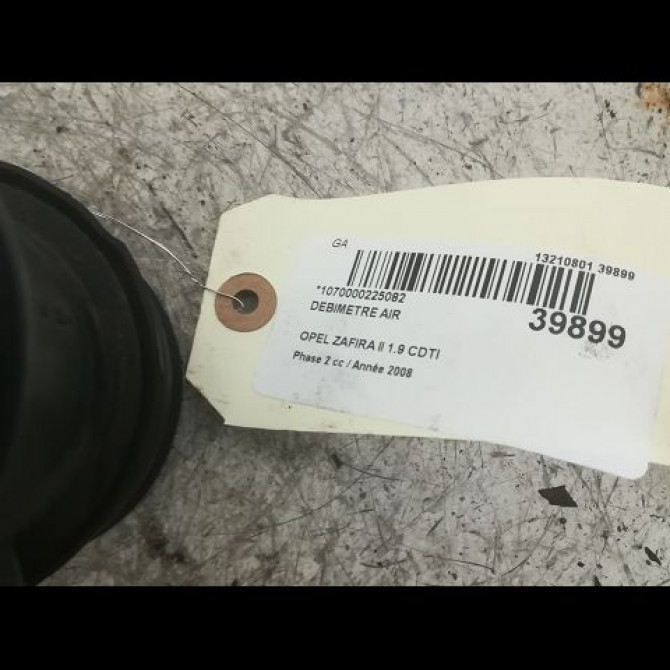 Debimetre air occasion OPEL ZAFIRA II Phase 2 01-2008->12-2014 1.9 CDTI 100ch 93184406 3