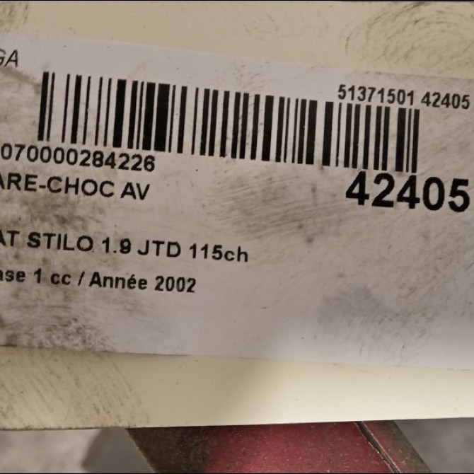 Pare-choc avant occasion FIAT STILO Phase 1 10-2001->09-2007 1.9 JTD 115ch 71718787 3