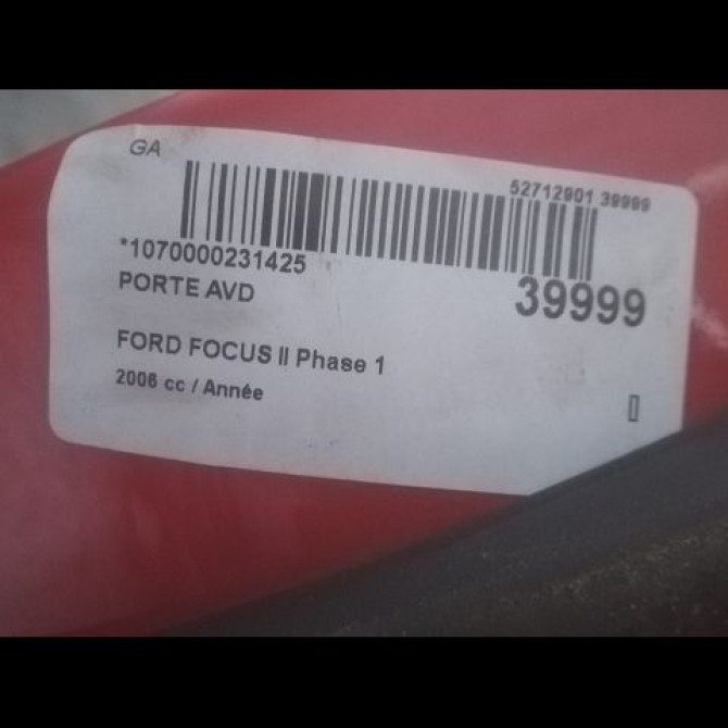 Porte avant droite occasion FORD FOCUS II Phase 1 09-2004->12-2007 1505764 2
