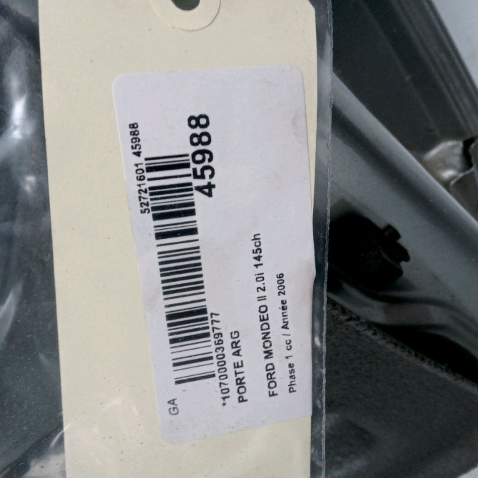 Porte arrière gauche occasion FORD MONDEO II Phase 1 09-2000->06-2007 2.0i 145ch 1446442 4