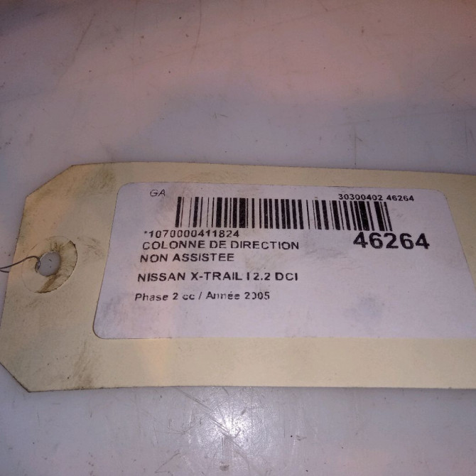 Colonne de direction non assistee occasion NISSAN X-TRAIL I Phase 2 01-2004->11-2007 2.2 DCI 5