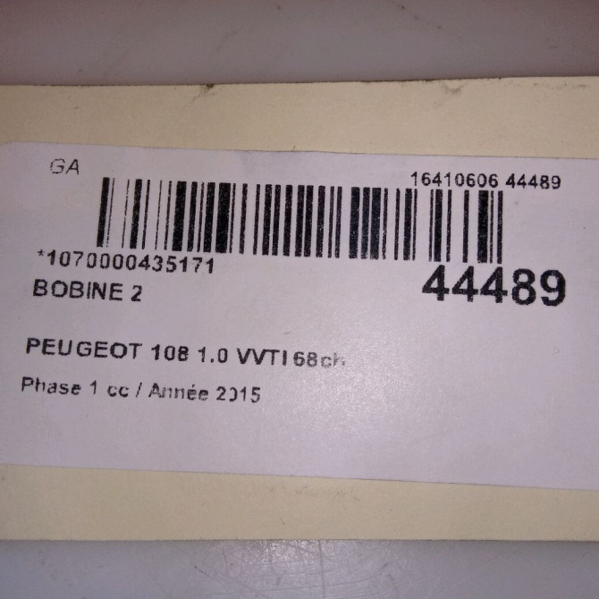 occasion PEUGEOT 108 Phase 1 06-2014->... 1.0 VVTI 68ch 1611547880 5