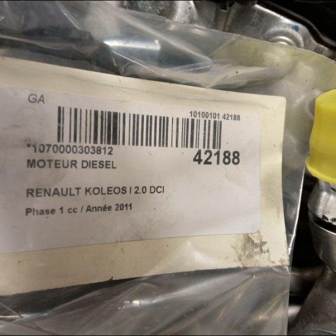 Moteur diesel occasion RENAULT KOLEOS I Phase 1 06-2008->12-2011 2.0 DCI 16v 150ch 8201240466 6
