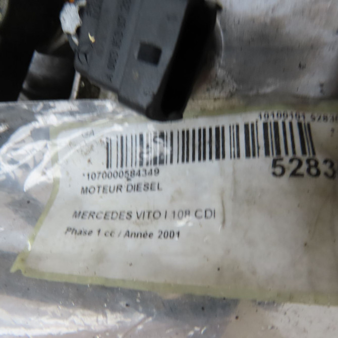 Moteur diesel occasion MERCEDES VITO I Phase 1 04-1996->10-2003 108 CDI 6