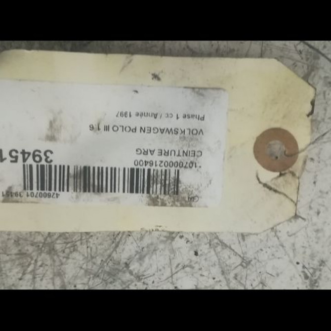 Ceinture arrière gauche occasion VOLKSWAGEN POLO III Phase 1 10-1994->11-1999 1.6 6N0857806B41 2