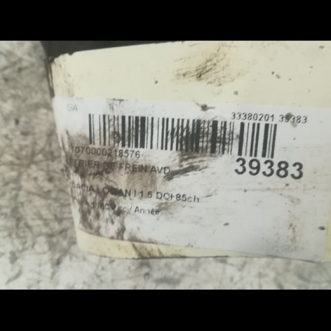 Etrier de frein avant droit occasion DACIA LOGAN I Phase 1 MCV 01-2007->10-2008 1.5 DCI 85ch 6001549801 2