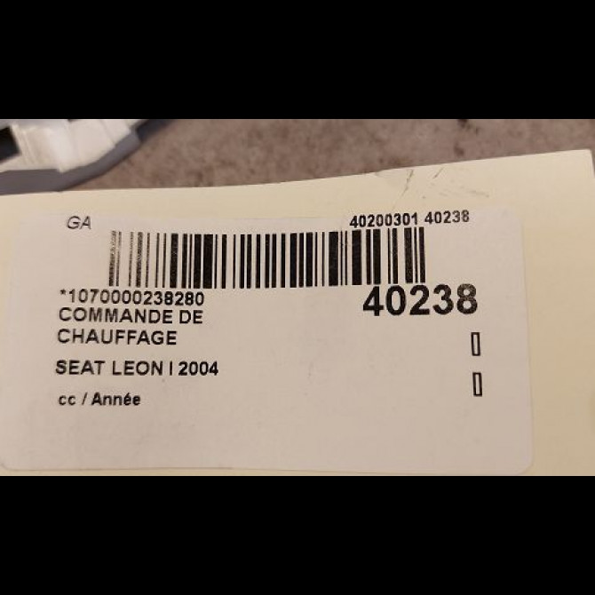 Commande de chauffage occasion SEAT LEON I 1M0820045C 3