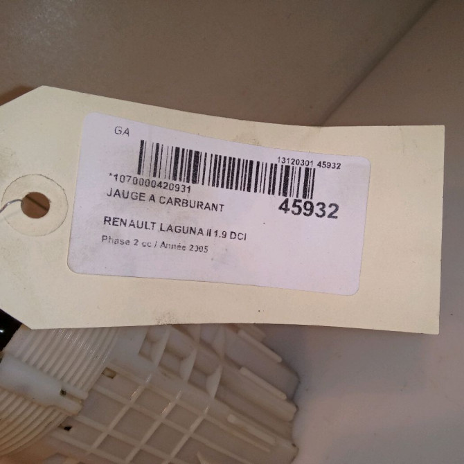 Jauge a carburant occasion RENAULT LAGUNA II Phase 2 03-2005->09-2007 1.9 DCI 110ch 8200465952 5