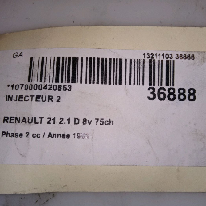 occasion RENAULT 21 Phase 2 07-1989->09-1994 2.1 D 8v 75ch 7701033666 3