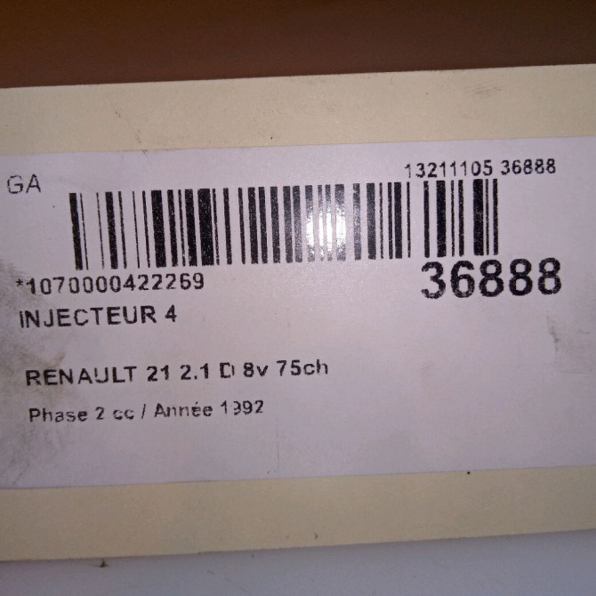 occasion RENAULT 21 Phase 2 07-1989->09-1994 2.1 D 8v 75ch 7701033666 3