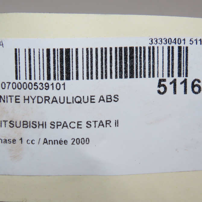 Unité hydraulique ABS occasion MITSUBISHI SPACE STAR II Phase 1 10-1998->03-2006 1.3i 85ch MR334810 6