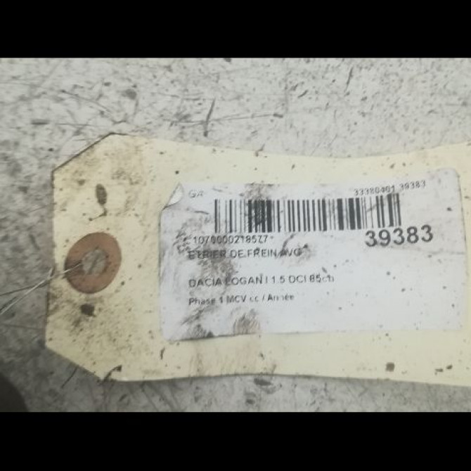 Etrier de frein avant gauche occasion DACIA LOGAN I Phase 1 MCV 01-2007->10-2008 1.5 DCI 85ch 6001549800 2