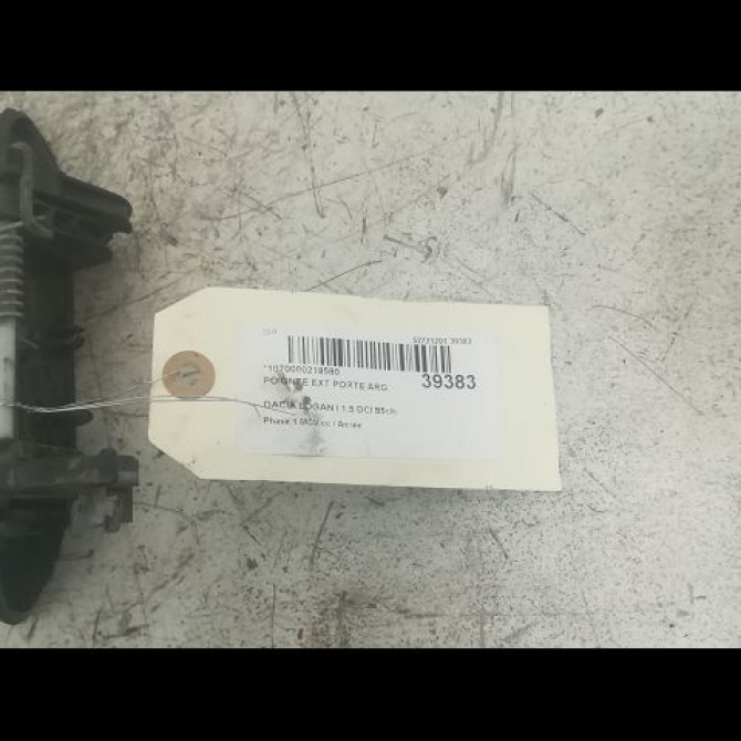 Poignee ext porte arg occasion DACIA LOGAN I Phase 1 MCV 01-2007->10-2008 1.5 DCI 85ch 6001549493 2