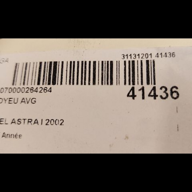 Moyeu avg occasion OPEL ASTRA II Phase 1 04-1995->04-1999 2.0 DTI 100ch 9117622 3