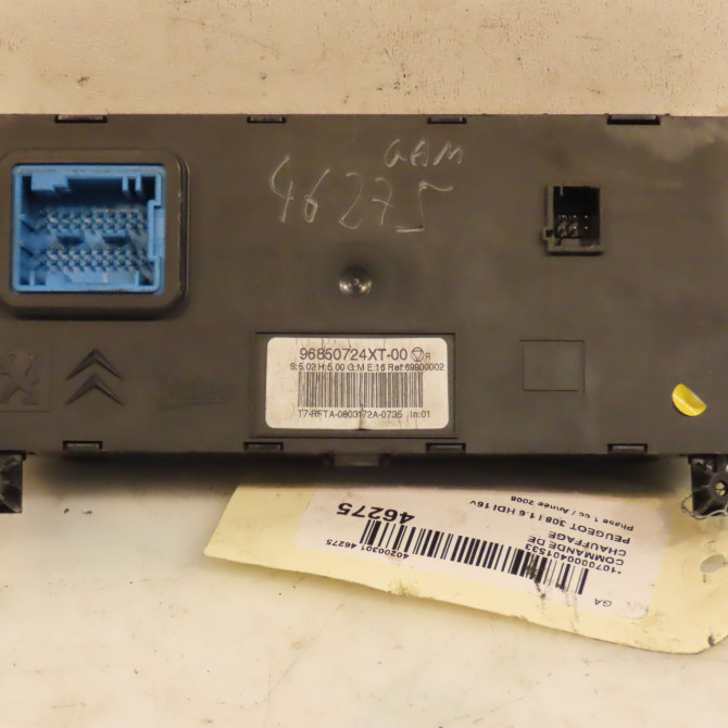Commande de chauffage occasion PEUGEOT 308 I Phase 1 09-2007->03-2011 1.6 HDI 16v 90ch 6452J4 2