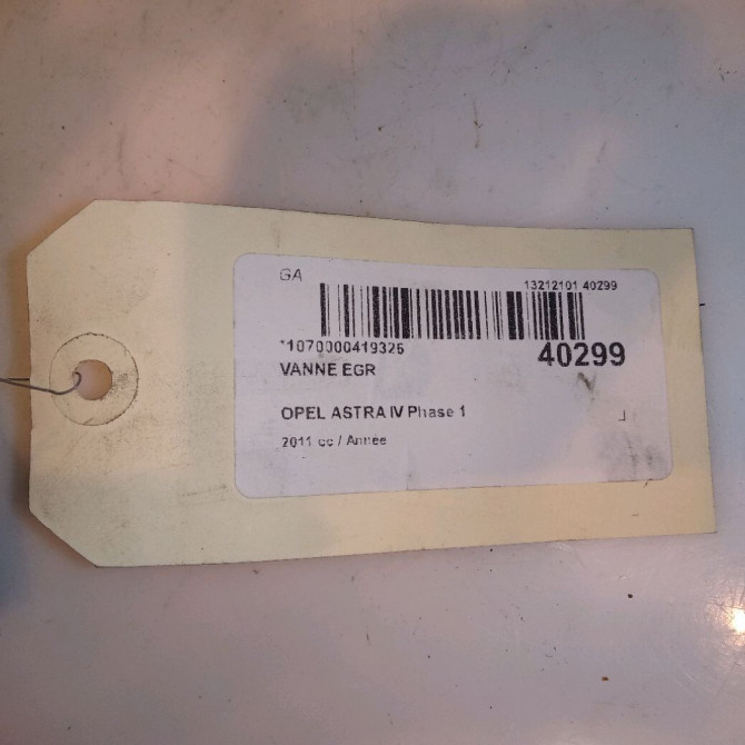 Vanne EGR occasion OPEL ASTRA IV Phase 1 01-2010->06-2012 55581958 6
