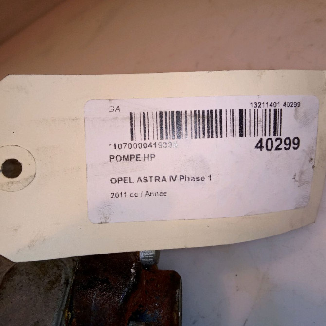Pompe hp occasion OPEL ASTRA IV Phase 1 01-2010->06-2012 55586499 6