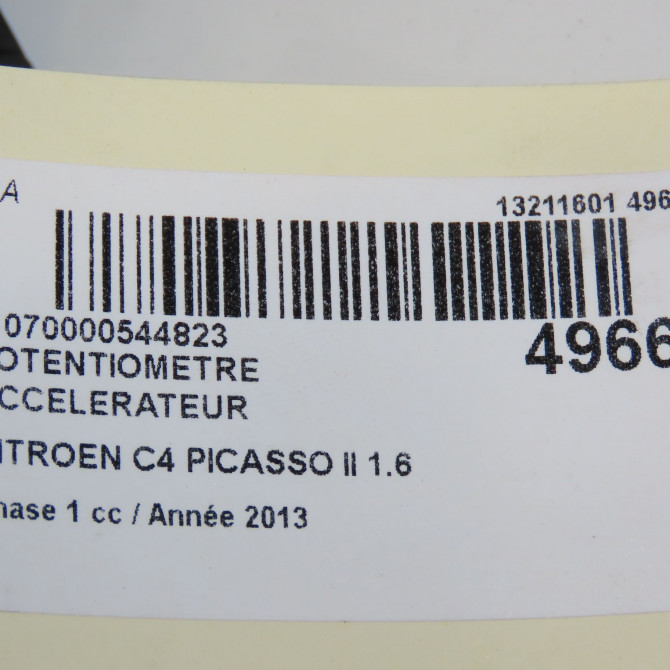 Potentiometre accelerateur occasion CITROEN C4 PICASSO II Phase 1 04-2013->... 1.6 e-HDi 8v 115ch 6