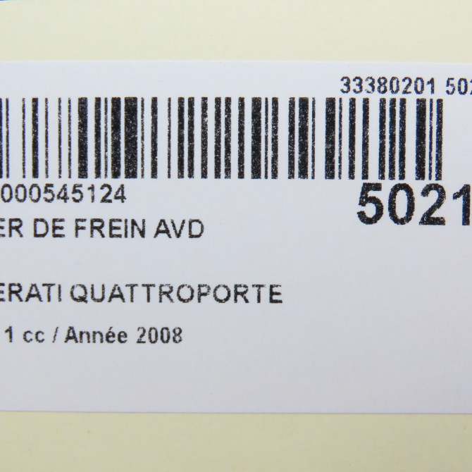 Etrier de frein avant droit occasion MASERATI 146 Phase 1 04-1995->04-1999 4.2i 401ch 8