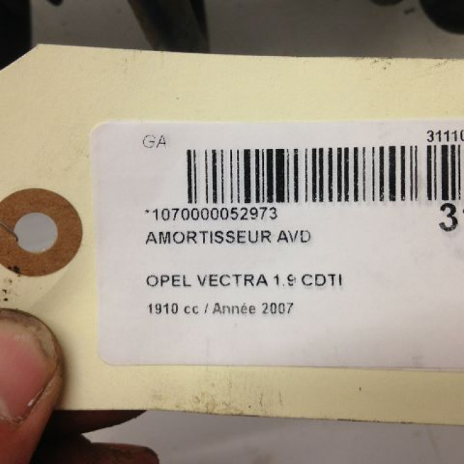 Amortisseur avant droit occasion OPEL VECTRA III Phase 2 10-2005->06-2007 93190493 4