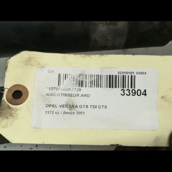 Amortisseur arrière droit occasion OPEL VECTRA III Phase 1 06-2002->10-2005 2.2 DTI 16v 125ch 93191034 3