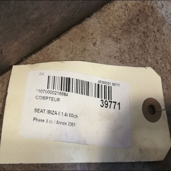 Compteur occasion SEAT IBIZA II Phase 3 09-1999->03-2002 1.4i 60ch 6K0920801CX 3