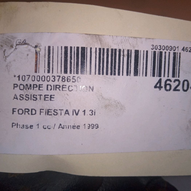 Pompe direction assistee occasion FORD FIESTA IV Phase 1 09-1995->09-1999 1.3i 3907535 6