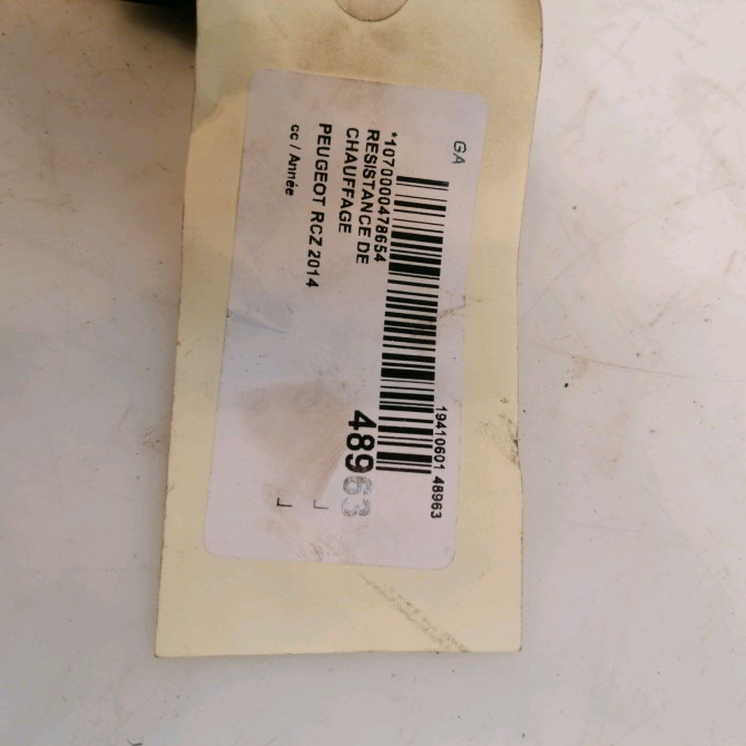 Resistance de chauffage occasion PEUGEOT RCZ 3