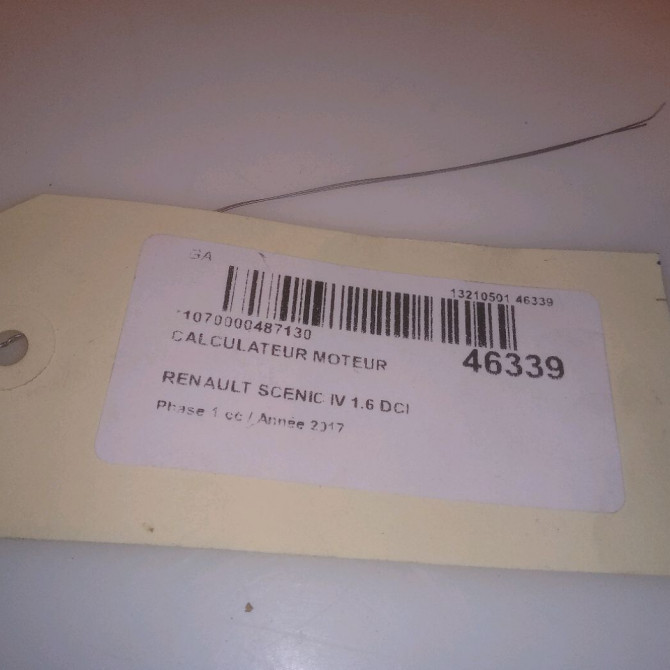 Calculateur moteur occasion RENAULT SCENIC IV Phase 1 04-1995->04-1999 1.6 DCI 130ch 237109714R 6