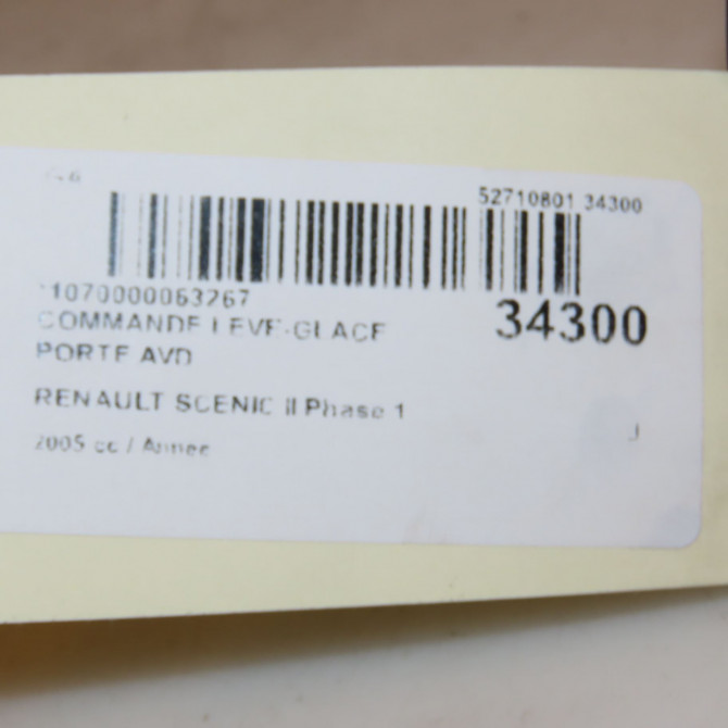 Commande lève-glace porte avant droite occasion RENAULT SCENIC II Phase 1 03-2004->09-2006 8200315027 3