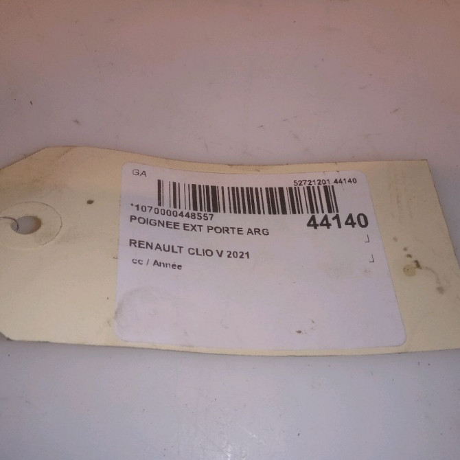 Poignee ext porte arg occasion RENAULT CLIO V 826065422R 5