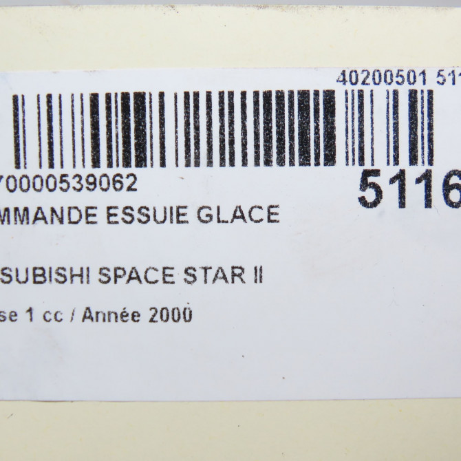 Commande essuie glace occasion MITSUBISHI SPACE STAR II Phase 1 10-1998->03-2006 1.3i 85ch MR362473 5