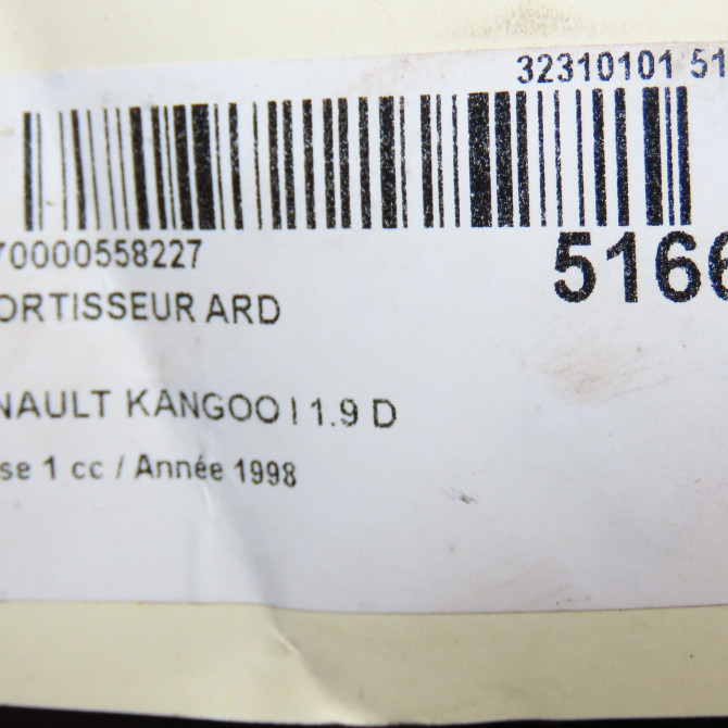 Amortisseur arrière droit occasion RENAULT KANGOO I Phase 1 09-1997->06-2003 1.9 D 55ch 8200675679 3