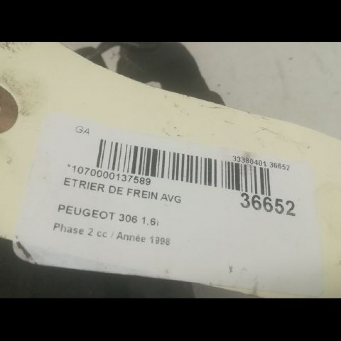 Etrier de frein avant gauche occasion PEUGEOT 306 Phase 2 04-1997->03-2002 1.6i 441059 3