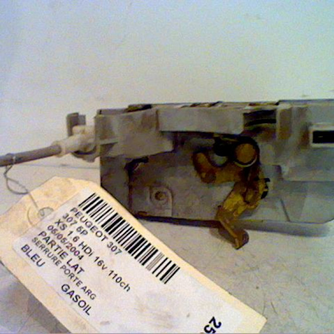 Serrure porte arg occasion PEUGEOT 307 Phase 1 04-2001->06-2005 9137A0 1