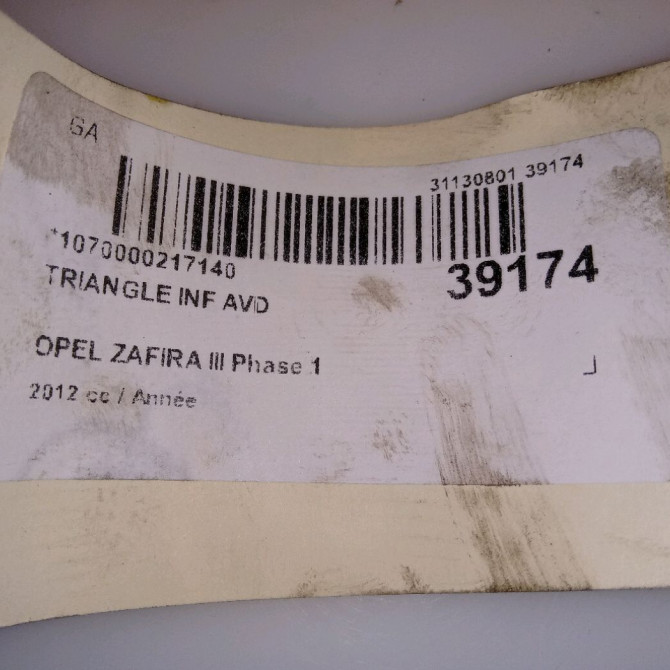 Triangle inf avd occasion OPEL ZAFIRA III Phase 1 11-2011->... 13461921 4
