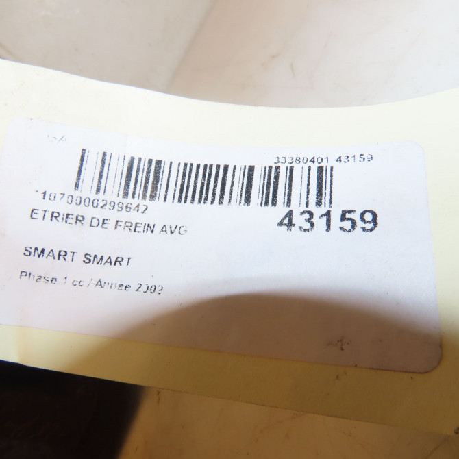 Etrier de frein avant gauche occasion SMART 146 Phase 1 04-1995->04-1999 0.8 CDI 45ch 4514210198 3