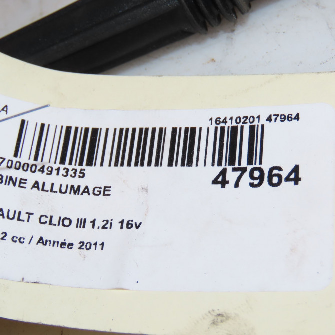 Bobine allumage occasion RENAULT CLIO III Phase 2 03-2009->12-2014 1.2i 16v 75ch 8200702693 3