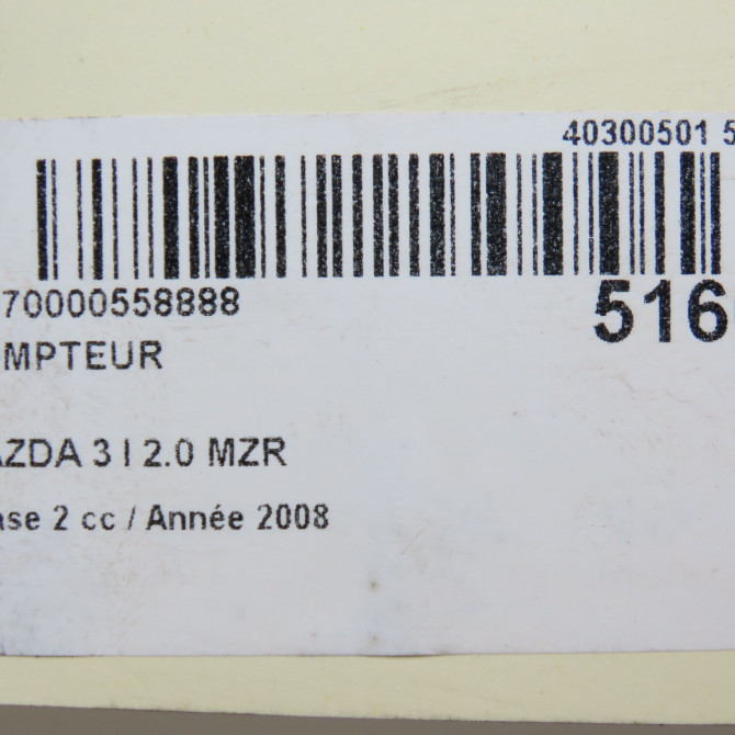 Compteur occasion MAZDA 3 I Phase 2 07-2006->06-2009 2.0 MZR BS3N55471A 6