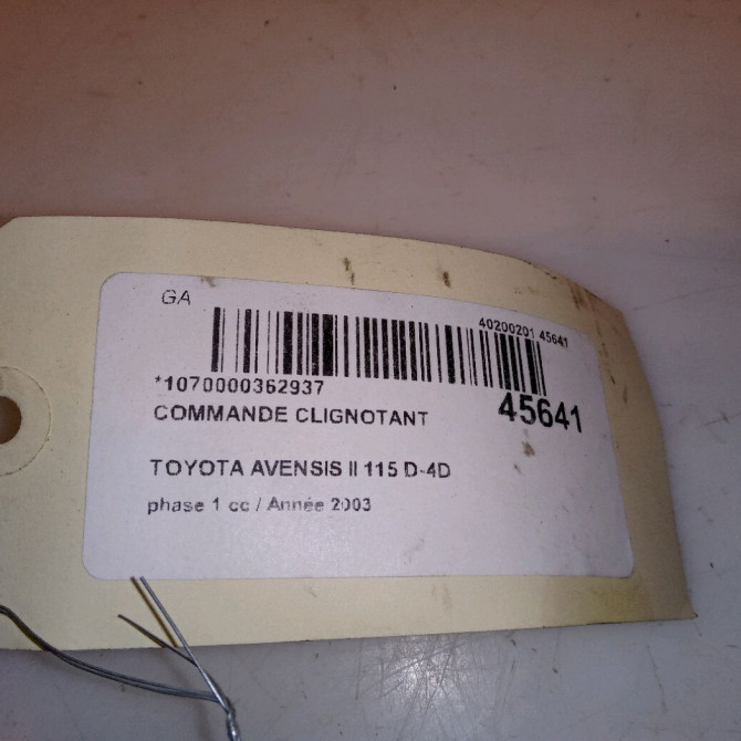 Commande clignotant occasion TOYOTA AVENSIS II phase 1 05-2003->08-2006 115 D-4D 8414005110 4