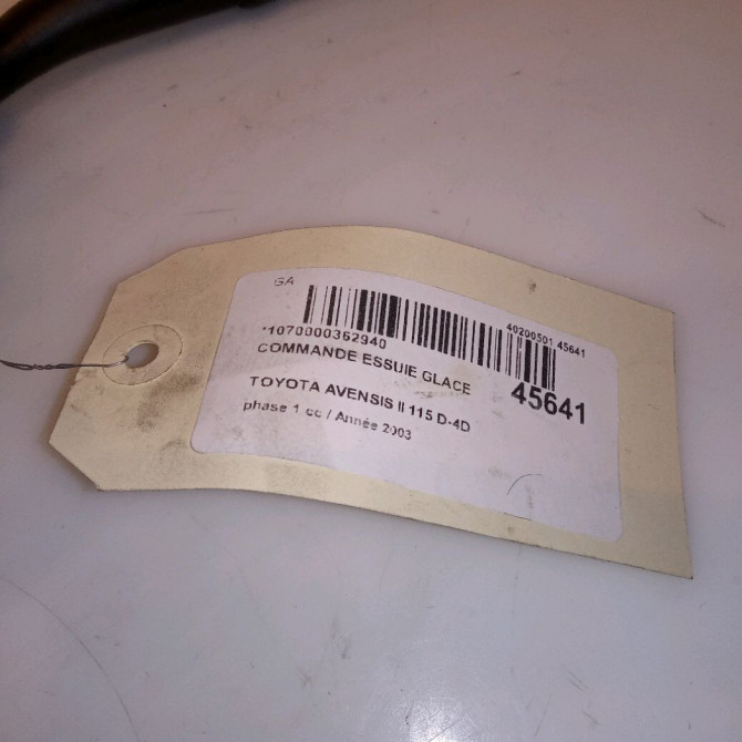 Commande essuie glace occasion TOYOTA AVENSIS II phase 1 05-2003->08-2006 115 D-4D 8465205170 4