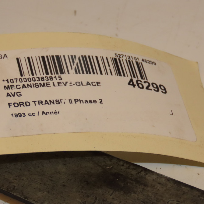 Mécanisme lève-glace avant gauche occasion TRANSIT II Phase 2 10-1991->10-1994 3
