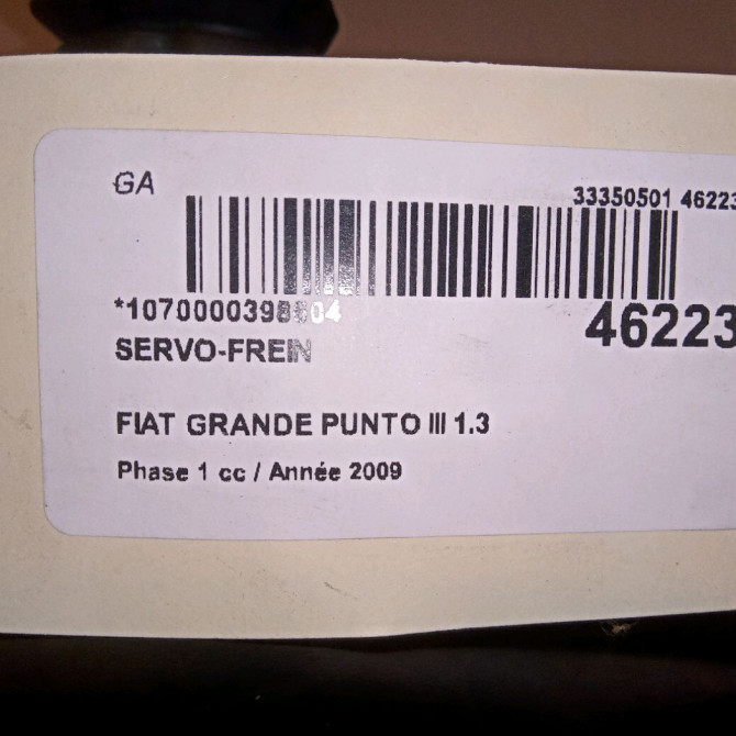 Servo-frein occasion FIAT GRANDE PUNTO III Phase 1 09-2005->12-2013 1.3 DT MULTIJET 16v 75ch 77365714 4