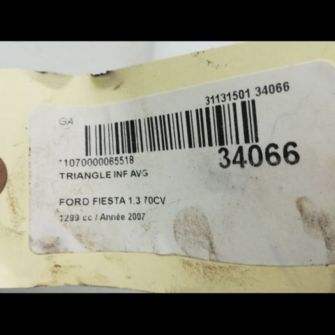 Triangle inf avg occasion FORD FIESTA V Phase 2 10-2005->10-2008 1.3i 1436170 3