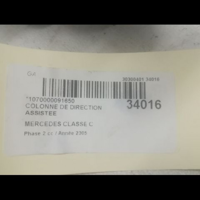 Colonne de direction assistee occasion MERCEDES CLASSE C COUPE SPORT II Phase 2 03-2004->04-2008 C 220 CDI 2094600316 3