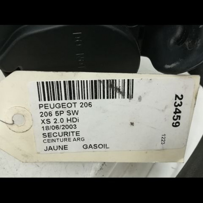 Ceinture arrière gauche occasion PEUGEOT 206 Phase 1 09-1998->03-2009 8975R2 5