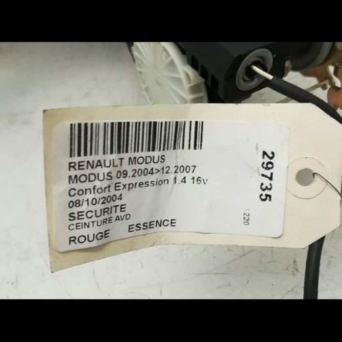 Ceinture avant droite occasion RENAULT MODUS Phase 1 09-2004->12-2007 8200684005 6