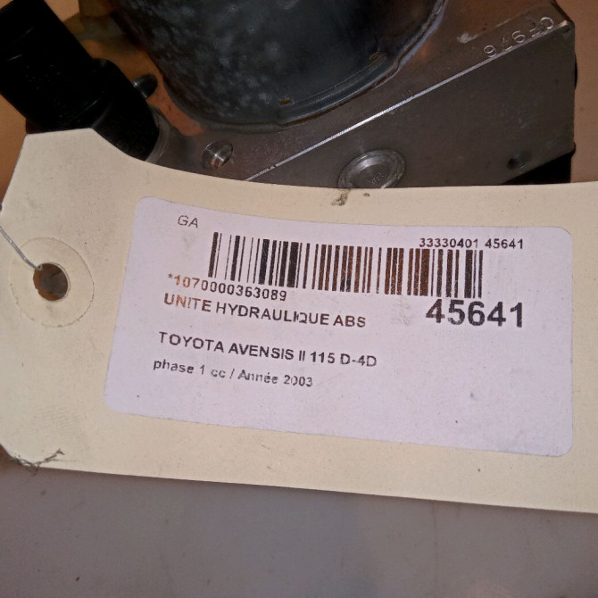 Unité hydraulique ABS occasion TOYOTA AVENSIS II phase 1 05-2003->08-2006 115 D-4D 4405005052 5